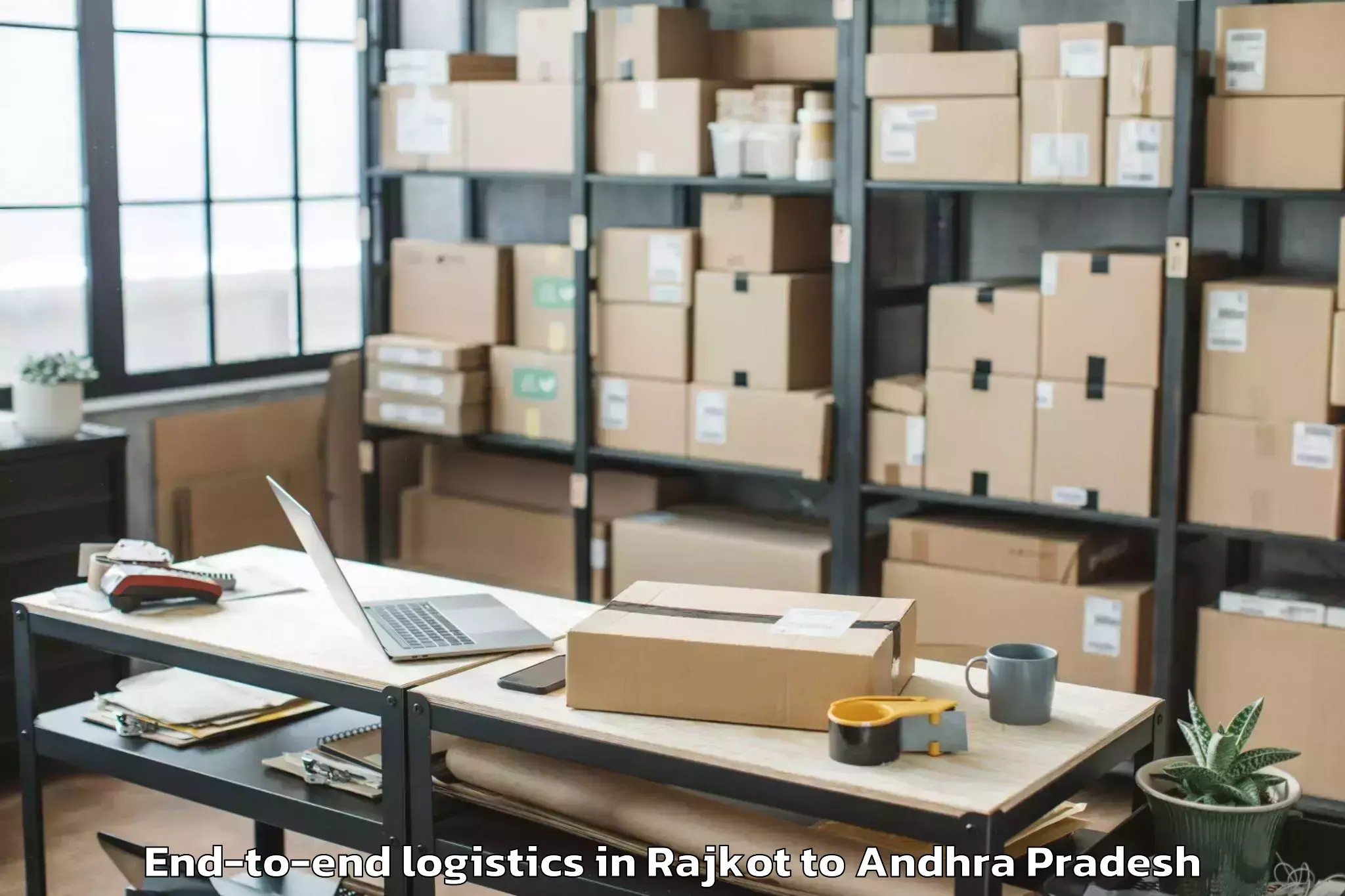 Leading Rajkot to Bikkavolu End To End Logistics Provider